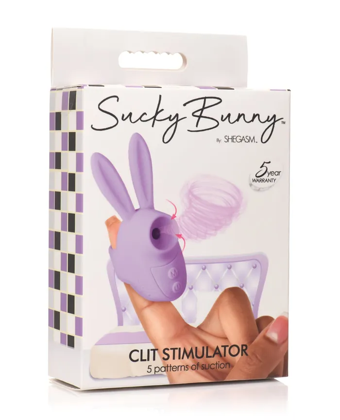 Shegasm Sucky Bunny Clit Stimulator Purple Shegasm Vibrators