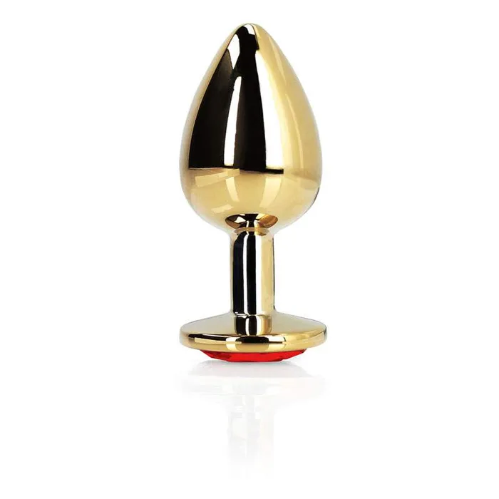 Shots Toys Anal OUCH Heart Gem Gold Butt Plug Large