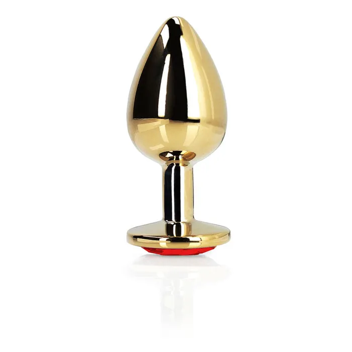 Shots Toys Anal OUCH Heart Gem Gold Butt Plug Large