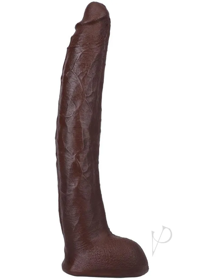 Signature Cocks Signature Cocks Ultraskyn Damion Dayski Dildo with Removable Suction Cup 12in Chocolate Female Sex Toys