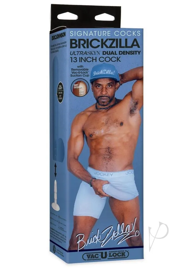 Signature Cocks Ultraskyn Brickzilla Dildo with Removable Suction Cup 13in Chocolate Signature Cocks Female Sex Toys Signature Cocks Ultraskyn Brickzilla Dildo with Removable Suction Cup 13in Chocolate Signature Cocks Female Sex Toys