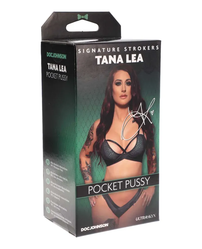 Signature Strokers Tan Lea Ultraskyn Pocket Masturbator Pussy Vanilla Signature Strokers Male Sex Toys