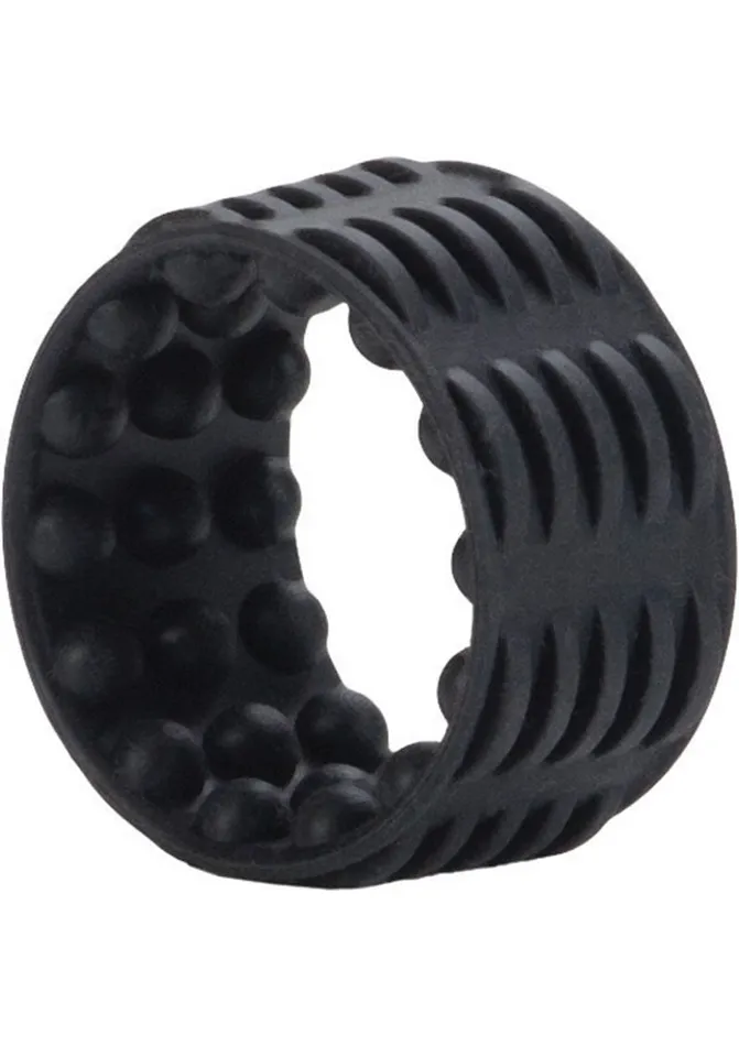 Silicone Reversible Enhancer Cock Ring Black Rings Male Sex Toys