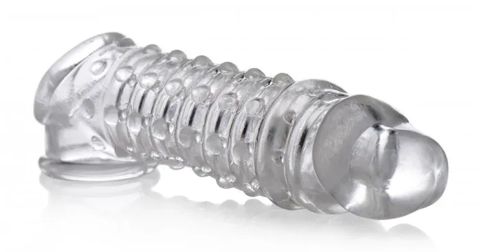 SimpleeDiscreet Male Sex Toys Size Matters 15in Penis Enhancer Sleeve Clear