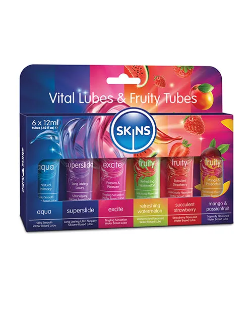 Skins Sampler Tubes 12ml 6 per Pack VitalFruity Skins Enhancers Skins Sampler Tubes 12ml 6 per Pack VitalFruity Skins Enhancers