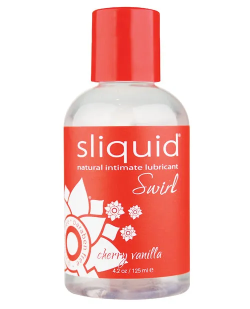 Sliquid Lubricants Sliquid Naturals Swirl Water Based Flavored Lubricant Cherry Vanilla 42oz