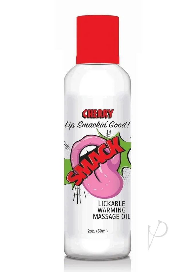 Smack Couples Smack Lickable Massage Oil 2oz Cherry