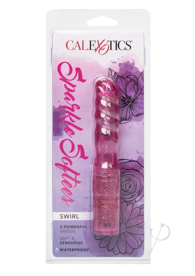 Sparkle Female Sex Toys Sparkle Softees Swirl Vibrator Red