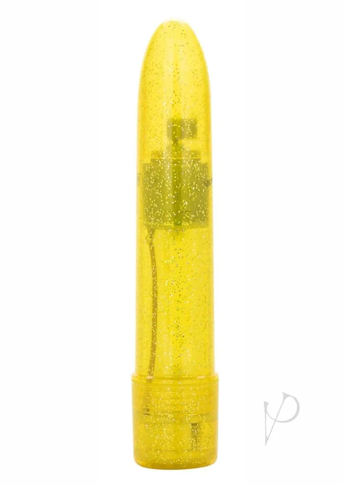 Sparkle Mini Vibrator Yellow Sparkle Female Sex Toys