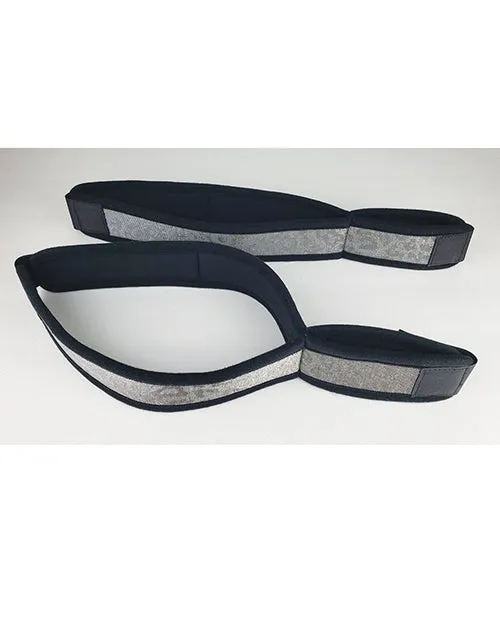 Spartacus Couples Spartacus Wrist to Thigh Cuffs Neoprene Silver Spartacus Couples Spartacus Wrist to Thigh Cuffs Neoprene Silver