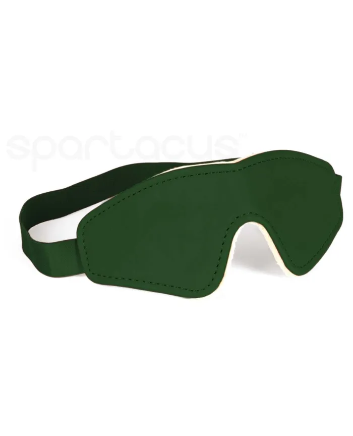 Spartacus PU Blindfold wPlush Lining Green Spartacus Vibrators