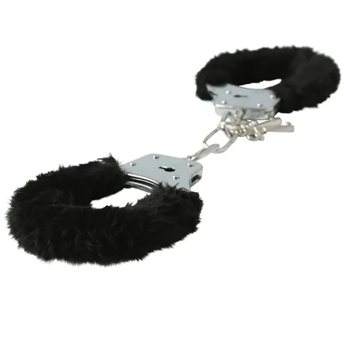 Sportsheets Anal Sex Mischief Furry Handcuffs Black