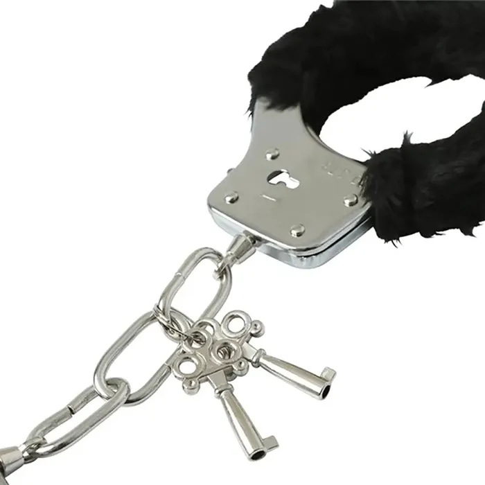 Sportsheets Anal Sex Mischief Furry Handcuffs Black