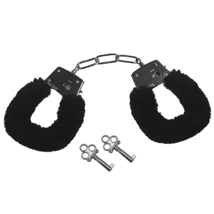 Sportsheets Anal Sex Mischief Furry Handcuffs Black