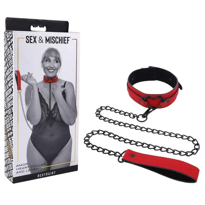 Sportsheets Sex Mischief Amor Collar and Leash Couples