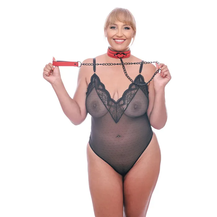 Sportsheets Sex Mischief Amor Collar and Leash Couples