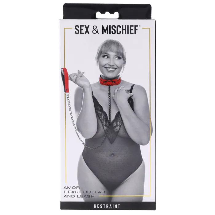 Sportsheets Sex Mischief Amor Collar and Leash Couples