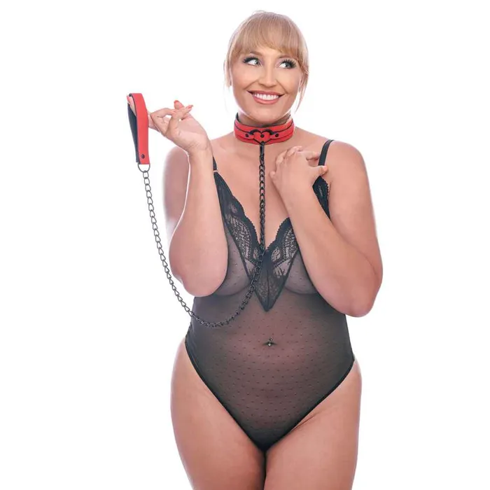 Sportsheets Sex Mischief Amor Collar and Leash Couples