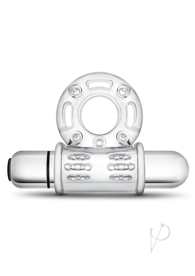Stay Hard Vibrating Mega Bull Cock Ring Clear Stay Hard Male Sex Toys