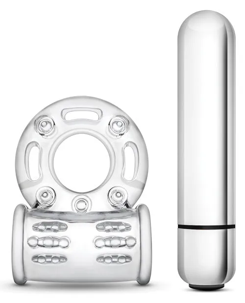 Stay Hard Vibrating Mega Bull Cock Ring Clear Stay Hard Male Sex Toys