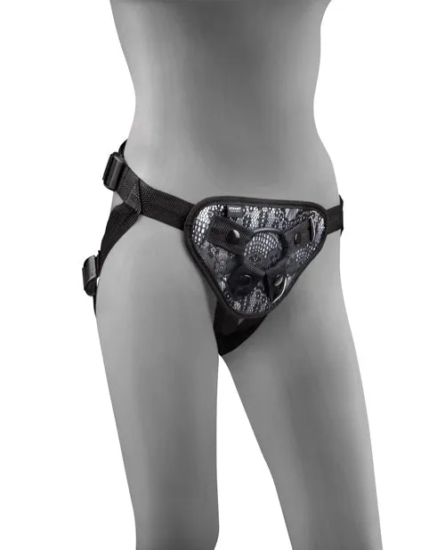 Steamy Shades Vibrators Steamy Shades Classic Harness BlackWhite