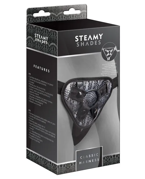 Steamy Shades Vibrators Steamy Shades Classic Harness BlackWhite Steamy Shades Vibrators Steamy Shades Classic Harness BlackWhite