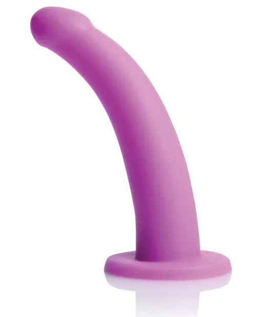 Strap U Female Sex Toys Strap U Navigator Silicone GSpot 7in Dildo with Harness Purple
