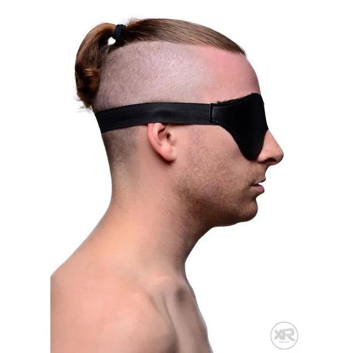 Strict Anal Black Fleece Lined Blindfold