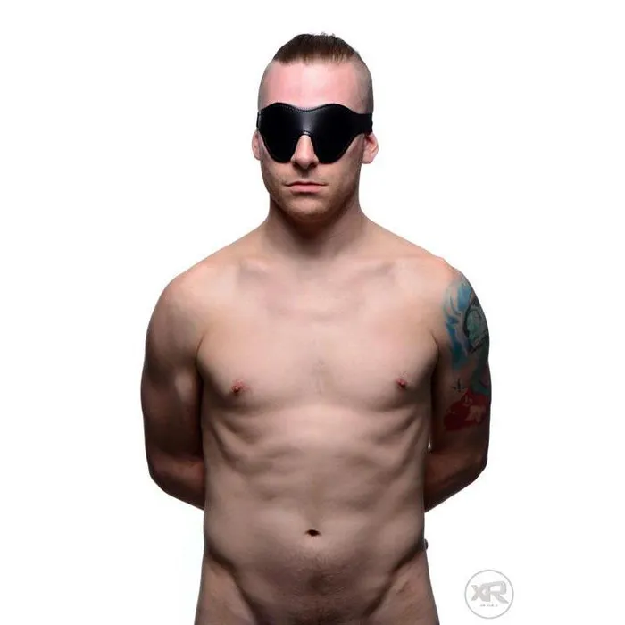 Strict Anal Black Fleece Lined Blindfold