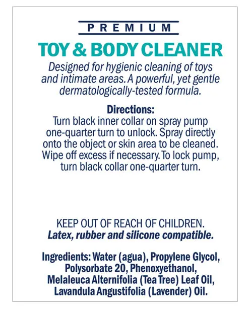 Swiss Navy Vibrators Swiss Navy Toy and Body Cleaner 6oz177ml Swiss Navy Vibrators Swiss Navy Toy and Body Cleaner 6oz177ml