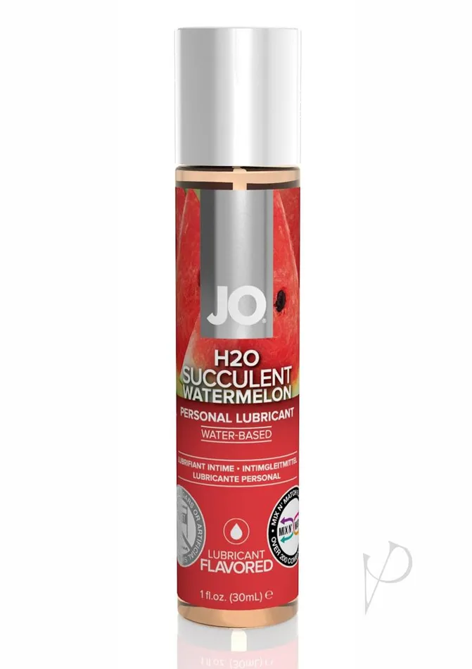 System Jo Lubricants JO H2O Water Based Flavored Lubricant Succulent Watermelon 1oz System Jo Lubricants JO H2O Water Based Flavored Lubricant Succulent Watermelon 1oz