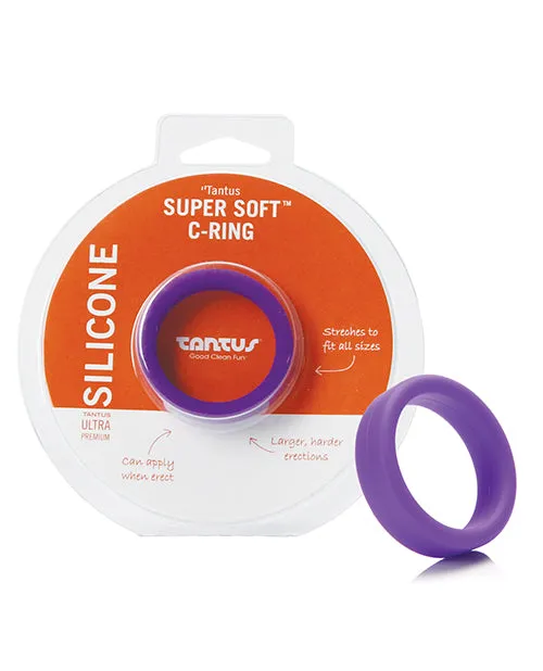 Tantus Male Sex Toys Tantus 15 Supersoft C Ring Lilac