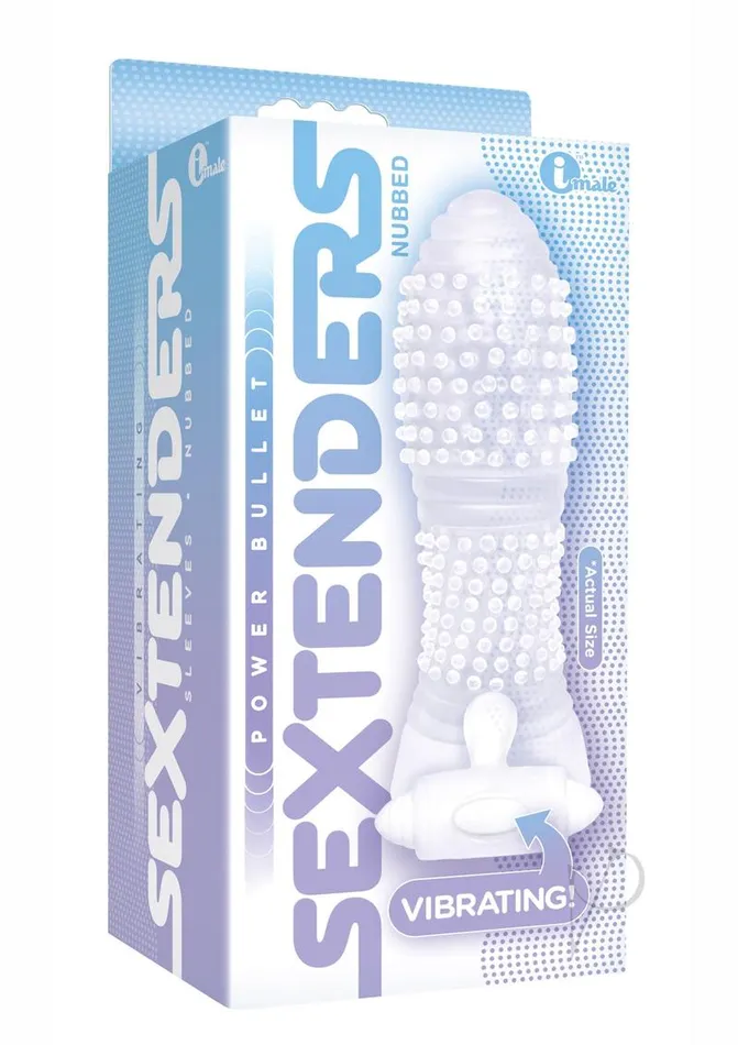 The 9s Dildos The 9s Vibrating Sextenders Nubbed Clear