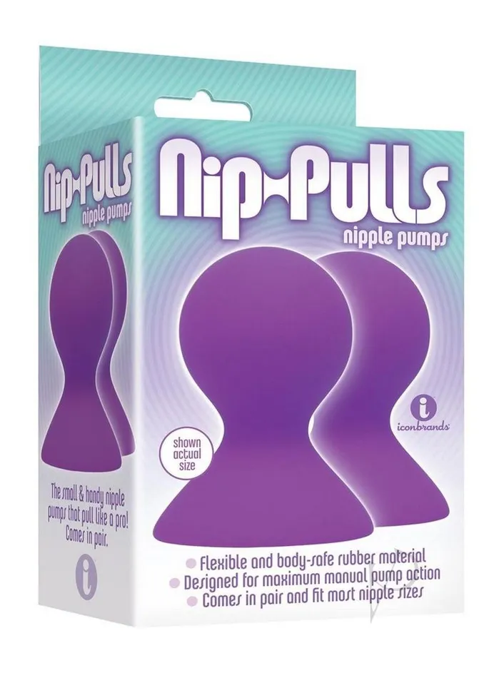 The 9s Female Sex Toys The 9s NipPulls Silicone Nipple Pumps Violet