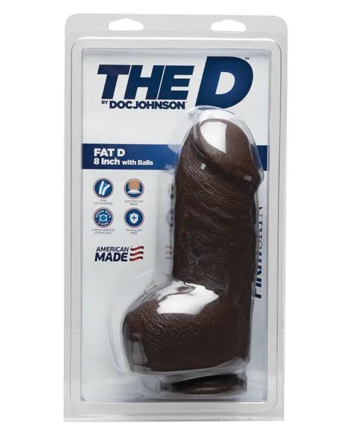 The D 8 Fat D wBalls Chocolate The D Dildos