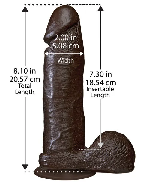 The Realistic Cock Dildos The Realistic Cock Dildo 8in Black The Realistic Cock Dildos The Realistic Cock Dildo 8in Black