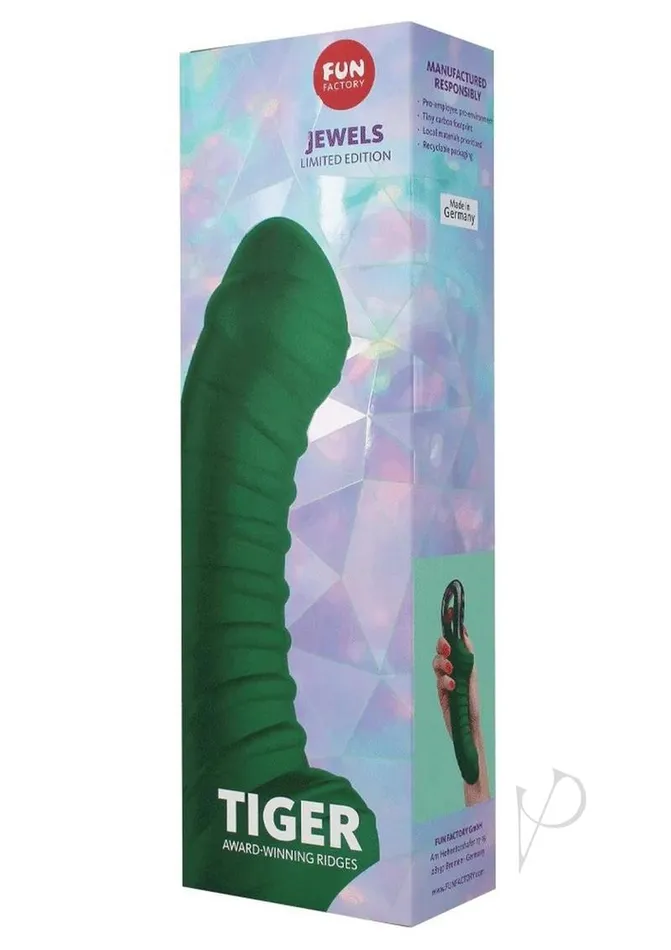 Tiger G5 Jewels Limited Edition Silicone Vibrator Emerald Green Fun Factory Female Sex Toys Tiger G5 Jewels Limited Edition Silicone Vibrator Emerald Green Fun Factory Female Sex Toys