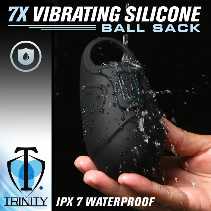 Trinity Men Female Sex Toys 7x Vibrating Silicone Testicle Massager