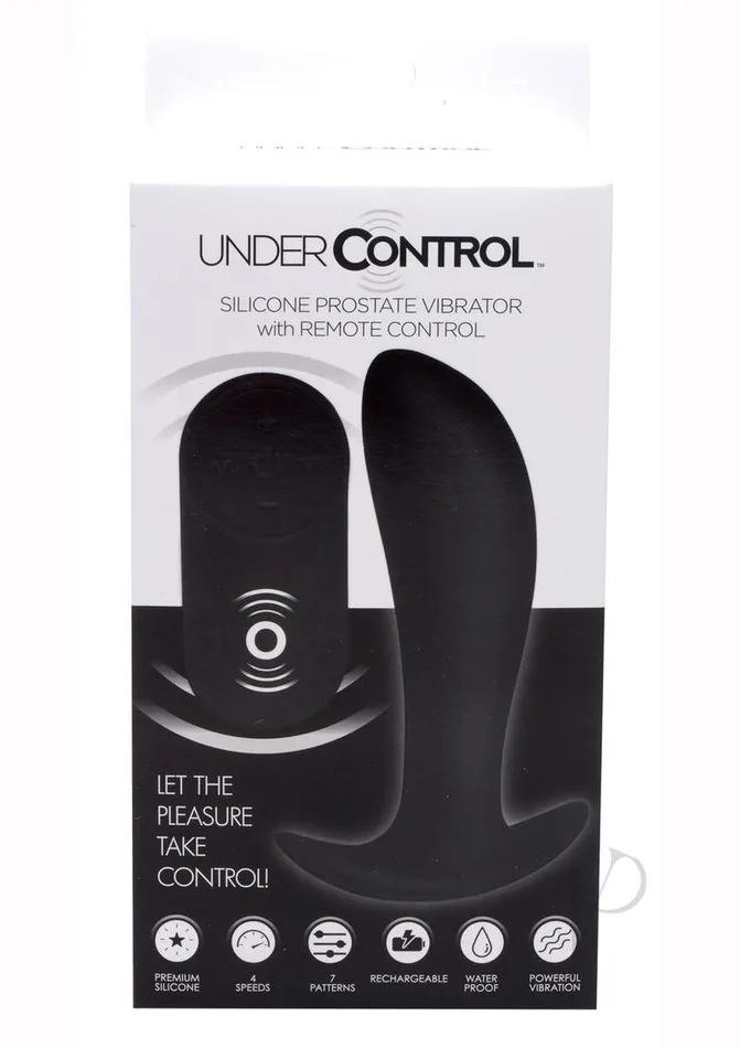 Under Control Female Sex Toys Under Control Rechargeable Silicone Prostate Vibrator with Remote Control Black Under Control Female Sex Toys Under Control Rechargeable Silicone Prostate Vibrator with Remote Control Black