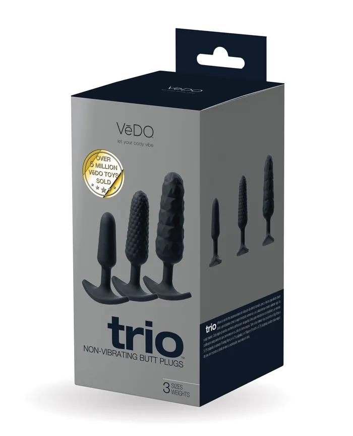 VEDO VeDO Trio Anal Plug Set Black Anal