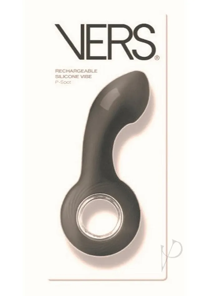 Vers Anal Vers PSpot Rechargeable Silicone Prostate Stimulator Black