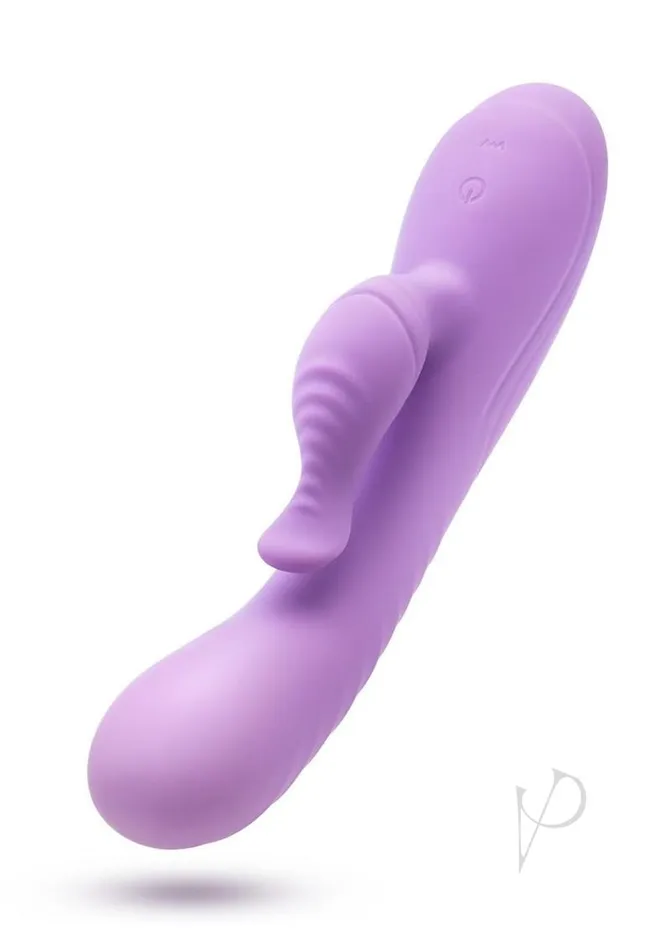 Vibrators Blush Blush Collection Evelyn Rechargeable Silicone Rabbit Vibrator Purple