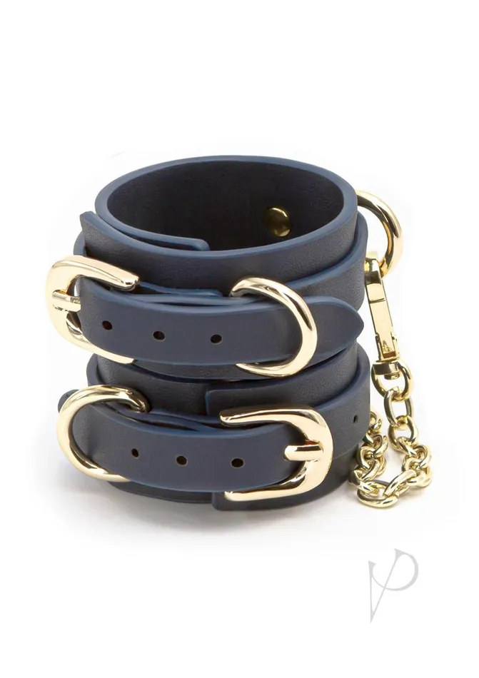 Vibrators Bondage Couture Bondage Couture Wrist Cuff Blue