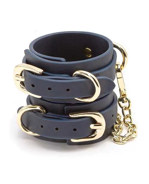 Vibrators Bondage Couture Bondage Couture Wrist Cuff Blue