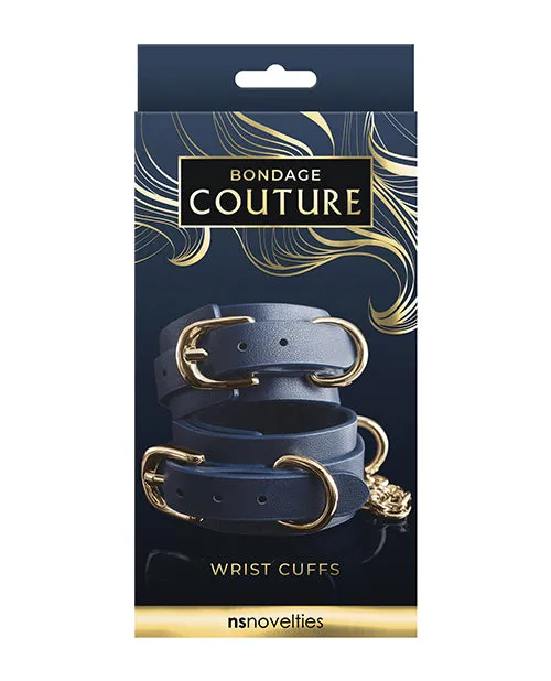 Vibrators Bondage Couture Bondage Couture Wrist Cuff Blue