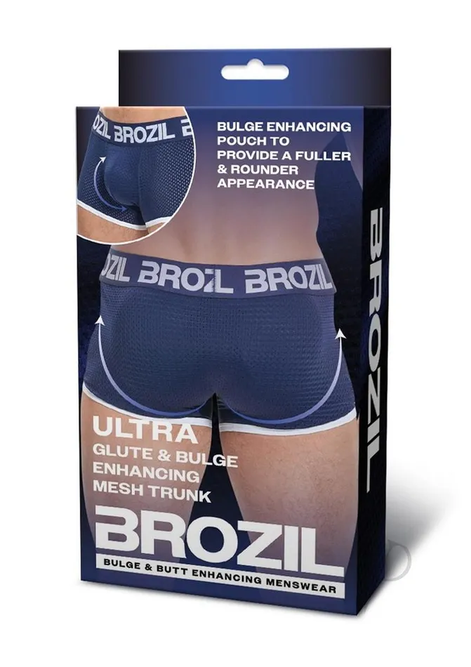 Vibrators Brozil Ultra Glute and Bulge Enhancing Mesh Trunk LargeXLarge Navy Blue Brozil Vibrators Brozil Ultra Glute and Bulge Enhancing Mesh Trunk LargeXLarge Navy Blue Brozil