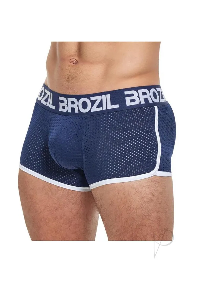 Vibrators Brozil Ultra Glute and Bulge Enhancing Mesh Trunk LargeXLarge Navy Blue Brozil Vibrators Brozil Ultra Glute and Bulge Enhancing Mesh Trunk LargeXLarge Navy Blue Brozil