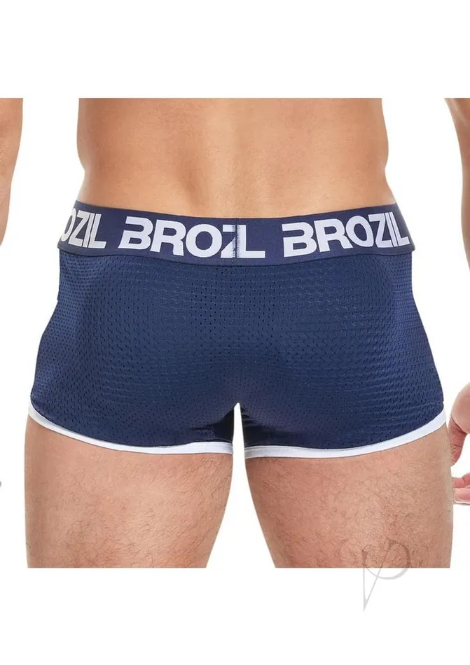 Vibrators Brozil Ultra Glute and Bulge Enhancing Mesh Trunk LargeXLarge Navy Blue Brozil Vibrators Brozil Ultra Glute and Bulge Enhancing Mesh Trunk LargeXLarge Navy Blue Brozil