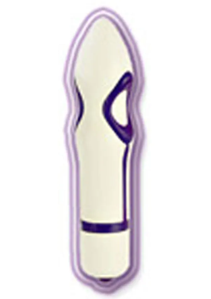 Vibrators Bullets My Private O Bullet Vibrator White and Purple Vibrators Bullets My Private O Bullet Vibrator White and Purple