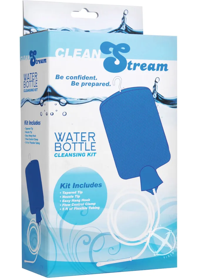 Vibrators CleanStream Water Bottle Cleansing Kit Blue Cleanstream